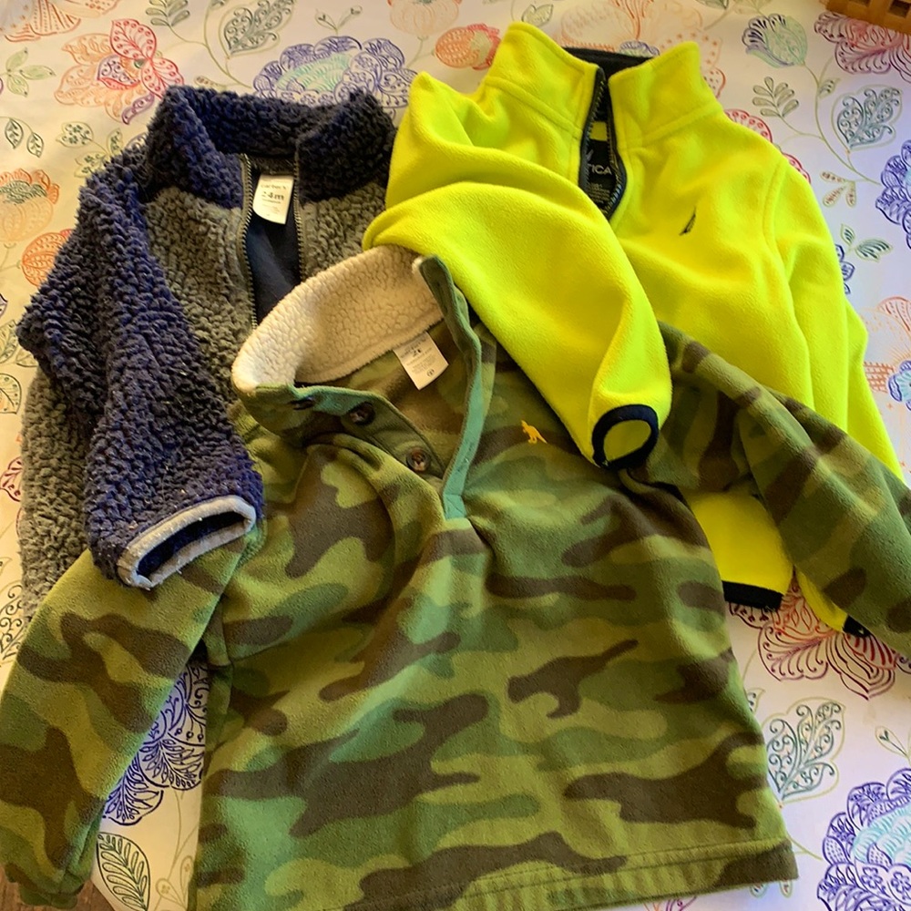 Three fleece jackets for Fall/Winter!